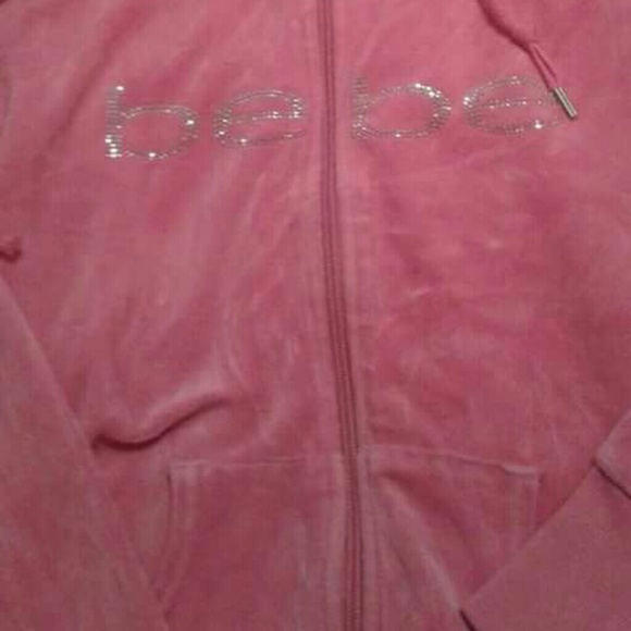 Bebe baby pink bling hoodie best offer - Picture 3 of 3