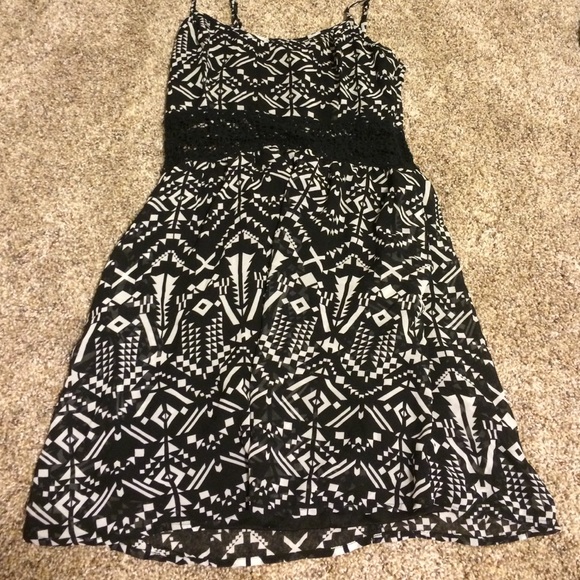 Aztec/knit dress