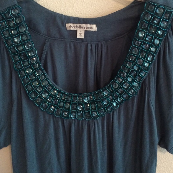 Fun glam Charlotte Russe top! - Picture 2 of 3