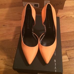 Coral Patent Leather Steve Madden Pumps