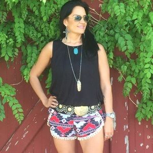 Aztec Pom Pom Shorts