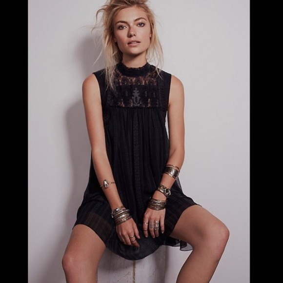 Lace and Chiffon Free People BabyDoll dress