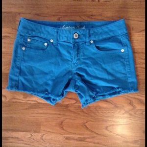 American Eagle Teal Midi Shorts
