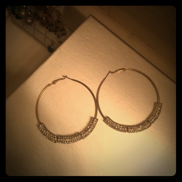 Gold hoop earrings