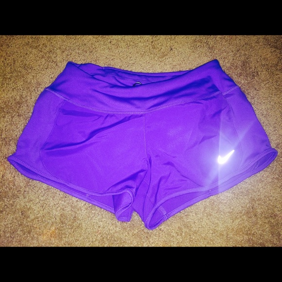 Dri fit purple Nike shorts