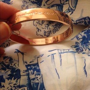 Kate spade rose gold bangle bracelet.