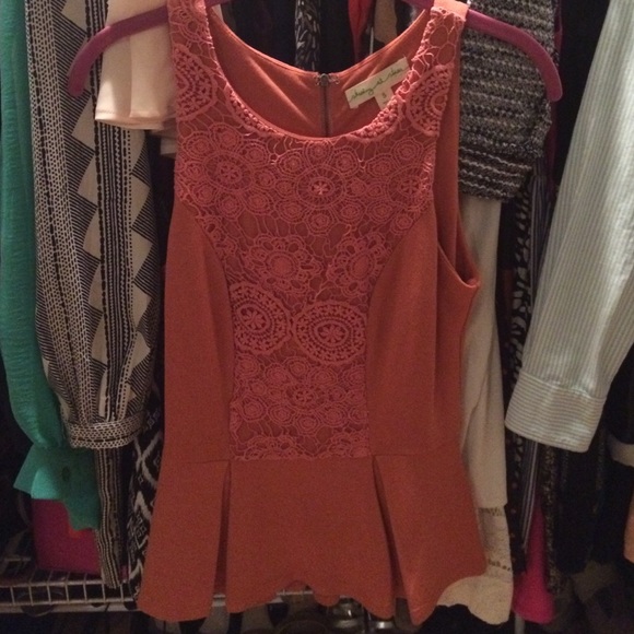 Urban coral peplum