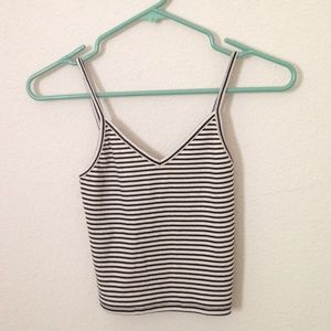 Striped crop top