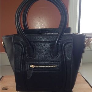 Black handbag
