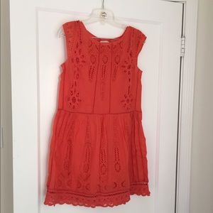 FOR @SARFAIRY Orange Anthropologie dress