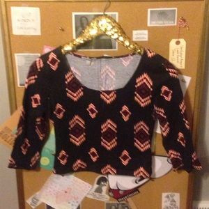 Quarter Aztec midi shirt