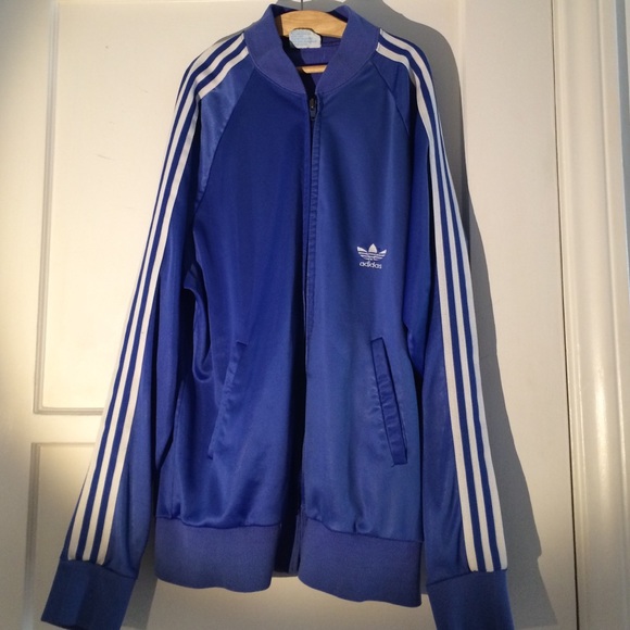Blue Adidas track jacket