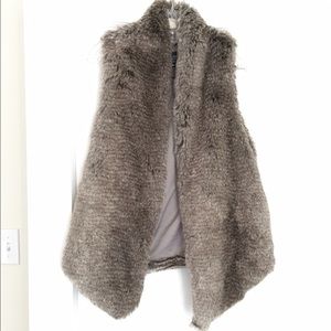 Faux fur vest