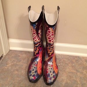 Cowboy rain boots
