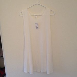 F21 White tank top dress!