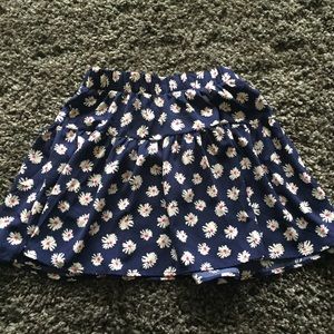 NWOT Navy floral Skirt