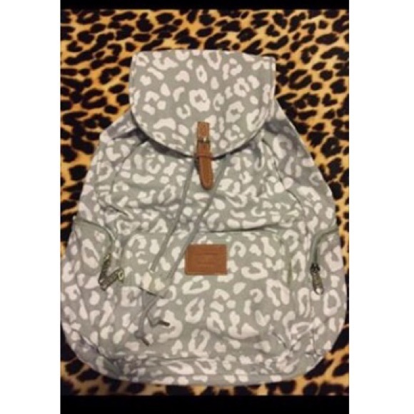 Victoria's Secret Full Size Leopard Backpack NEW