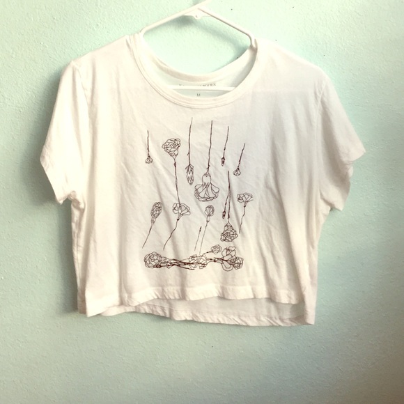 Flower petal crop top