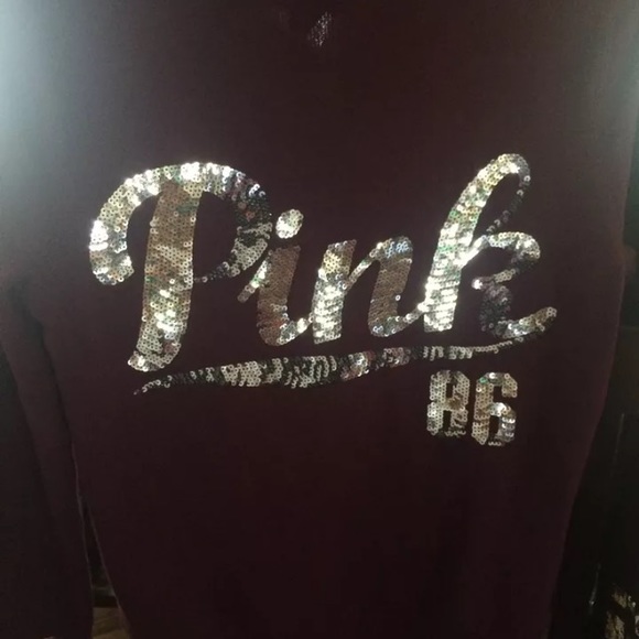 *SOLD*Nwt Victoria's Secret PINK burgundy - Picture 3 of 3