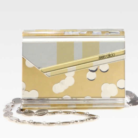 Jimmy Choo Silver Acrylic Candy Bag was $1595