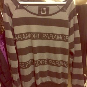 Grey & Black striped Paramore sweater