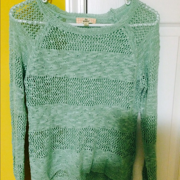 Mint green knit top - Picture 4 of 4