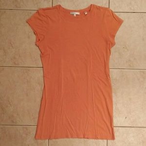 Vince light orange scoop neck light weight tee