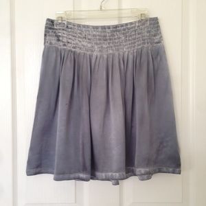 Grey silk skirt by Moulinette Soeurs, size 0.