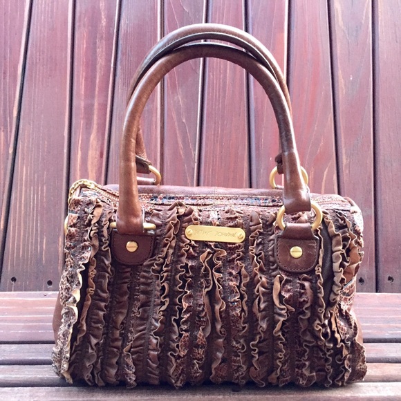 Betsy Johnson brown leather purse