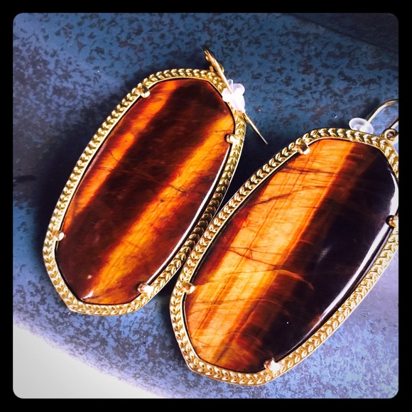 Authentic Tigers eye Kendra Scott Danielles