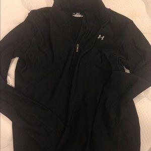 Large black under armour quarter zip