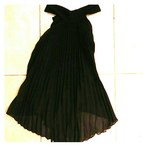 Allen B halter top w/ open back that ties low