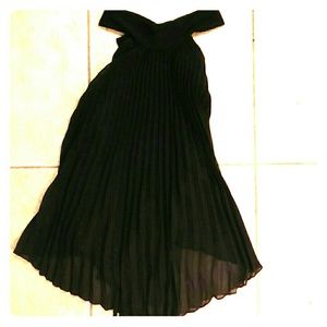 Allen B halter top w/ open back that ties low