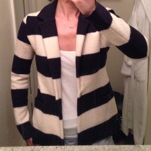 Ann Taylor Loft striped wool blazer