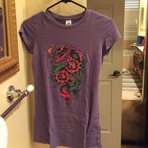 Purple Ed hardy t shirt