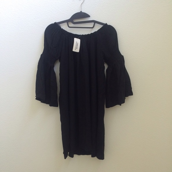 🚫SOLD🚫🌿NWT F21 TRUMPET- SLEEVED SHIFT DRESS - Picture 4 of 4
