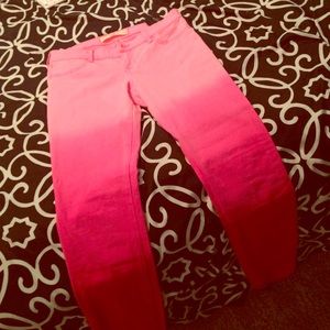 Pink ombré hollister jeans