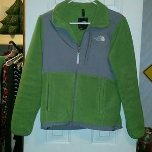 Women's Green Fleece NorthFace Jacket