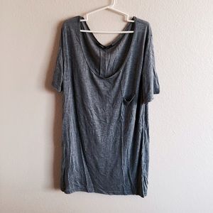 Brandy Melville Gray Pocket Tee