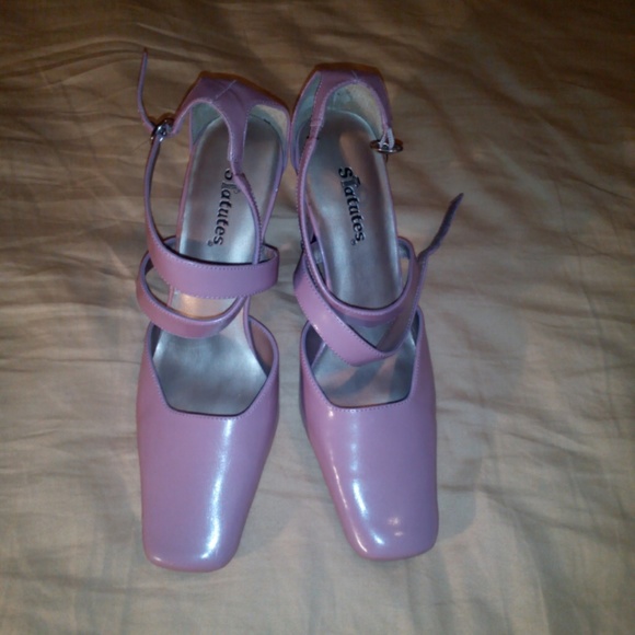 Dark purple shoes