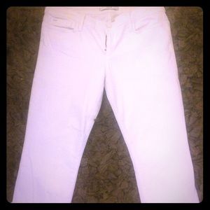 Joe's jeans cropped white pants