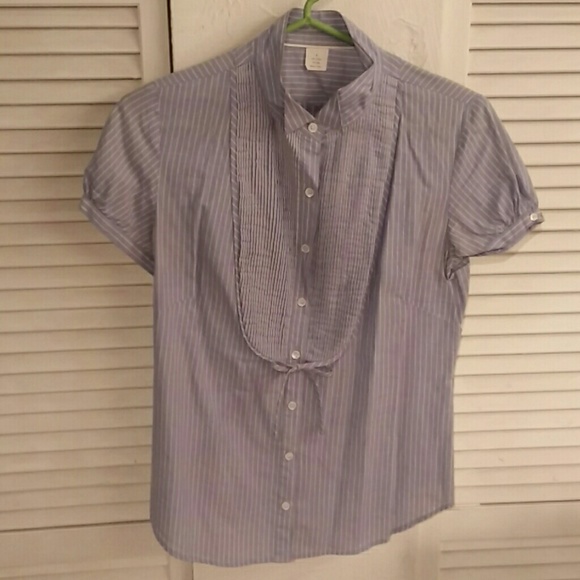 J Crew short sleeve button up top