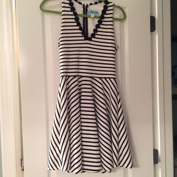 Black & White Striped Dress