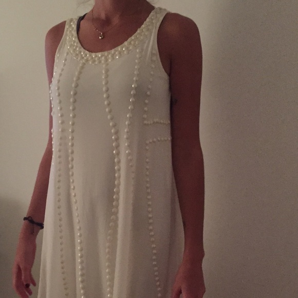 White swing dress mini