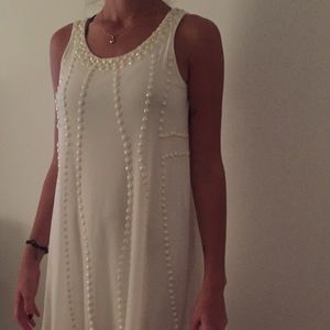 White swing dress mini