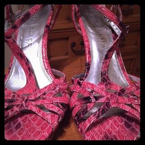 🎉Light pink snake skin print pimps!