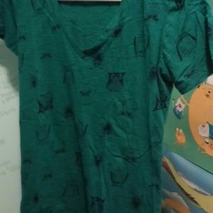 Teal Owl Tee-Shirt