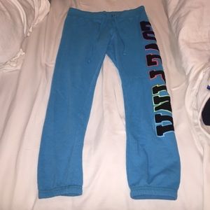 Victoria's Secret PINK Aqua blue sweatpants