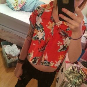 floral crop top