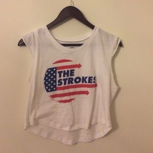 The strokes crop top